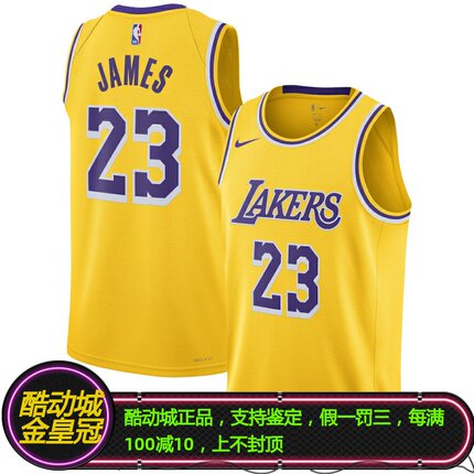NIKE耐克詹姆斯23号湖人队球队限定SW球衣背心DN2009-733