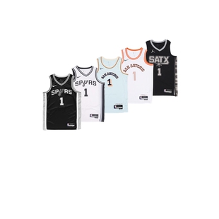 NIKE耐克文班亚马1号马刺23-24城市限定SW球衣篮球服背心DX8519
