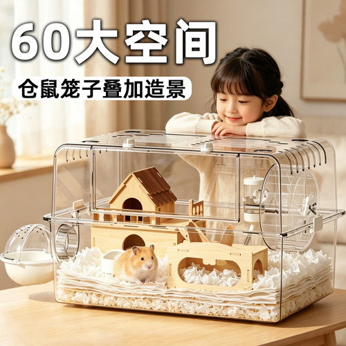 仓鼠笼子专用60金丝熊豪华别墅