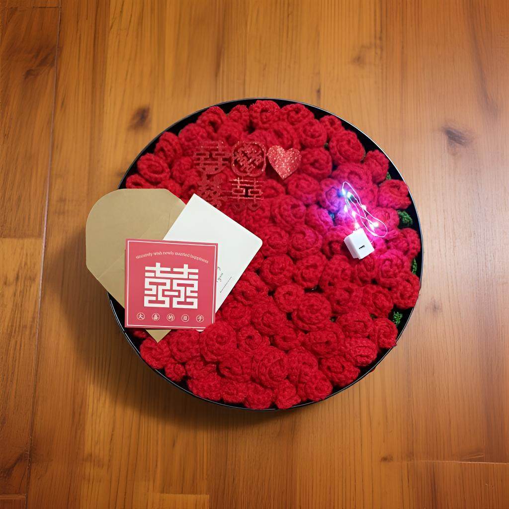 成品玫瑰花束毛毯子新娘结婚新人订婚实用礼物送朋友闺蜜高档喜毯