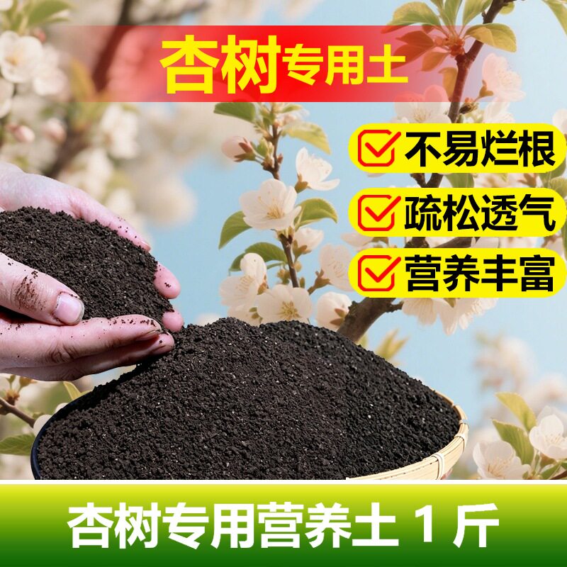 杏树专用土料杏树杏果树营养土开花保花保果结果挫果增产增收家用