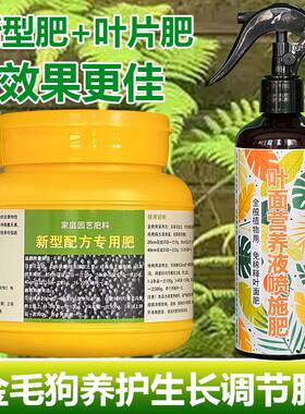 金毛狗蕨金丝猴蕨专用肥营养液肥盆栽植物防黄叶浓缩水培水溶肥料
