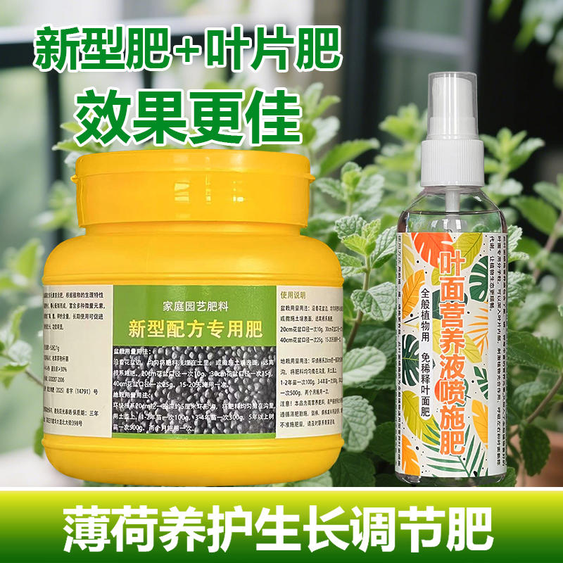 薄荷专用肥料养殖盆栽猫薄荷叶营养液小苗旺长发新芽长新叶面肥料