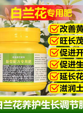 白兰花专用肥叶黑斑枯黄落叶焦尖粉病白玉黄角果兰花肥营养液虫药