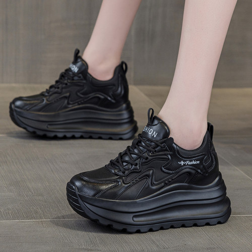 ZFCQ新款厚底内增高小白鞋女款