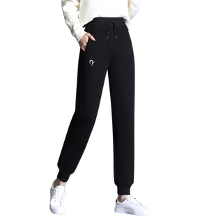 特厚羊羔绒运动裤女冬季加绒加厚女裤2025秋冬款休闲保暖大码卫裤