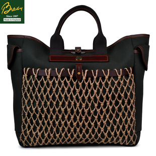 英国白朗德Brady ELDER 埃德尔手提包男女防水文艺帆布包英伦复古