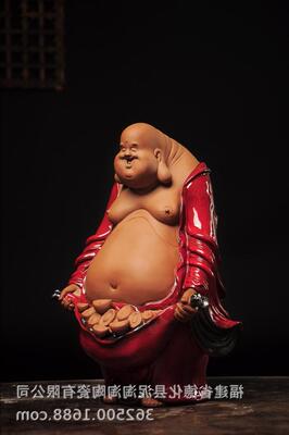 陶瓷纳福装饰品摆件大肚弥勒佛