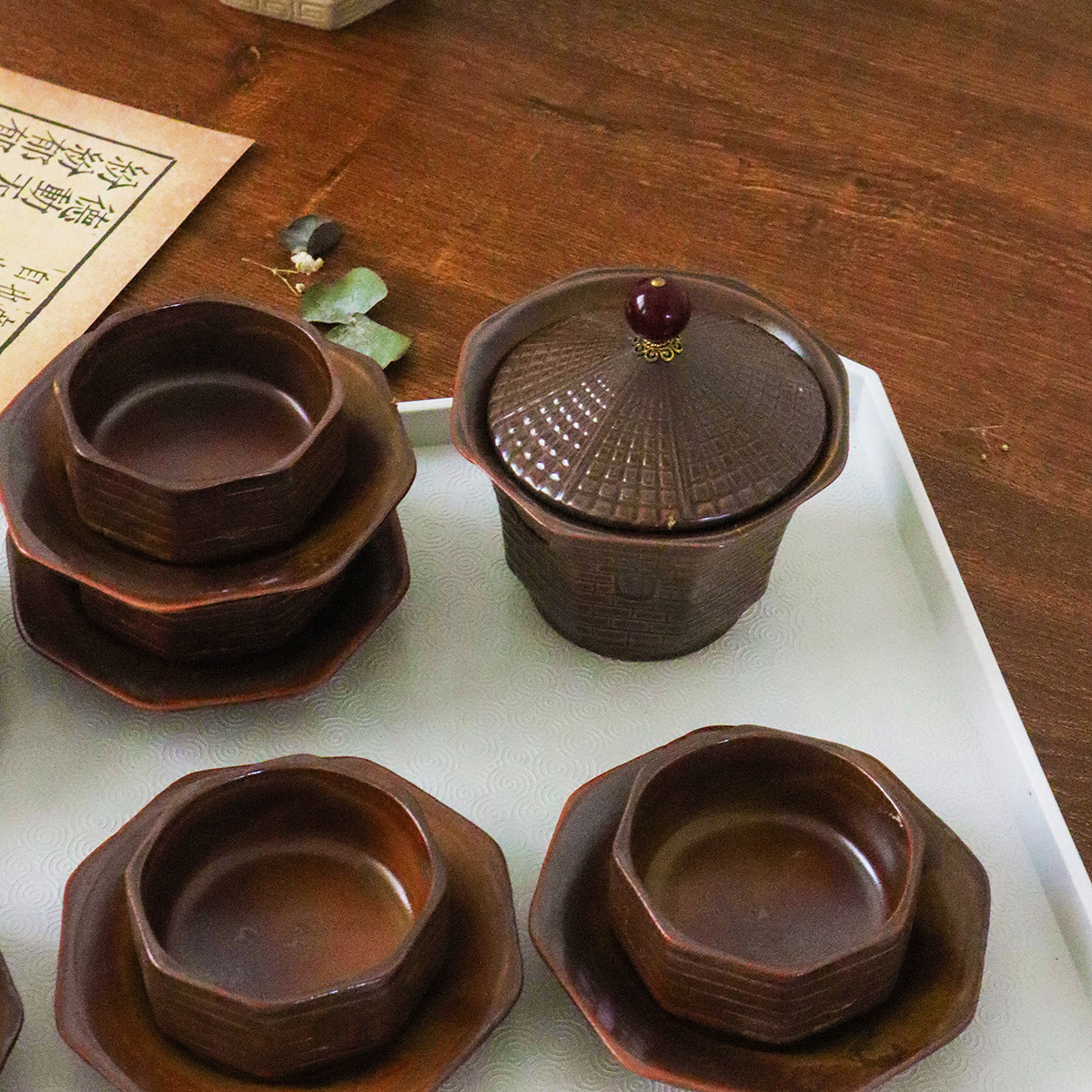 好看网红宝塔茶具套装家用客厅特色造型中式小功夫茶办公室会客瓷