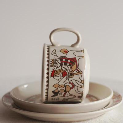 中古杯咖啡杯复古陶瓷薄利多销