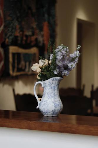 釉下彩东方青黛釉下彩青花瓷花瓶新中式复古陶瓷器客厅玄关摆件