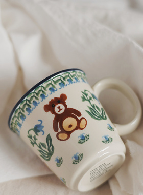 MY家 - 波兰陶瓷 手绘 typD19 日式精巧腰身手握茶杯酒杯咖啡杯