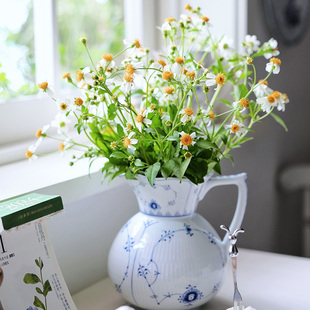 景德镇陶瓷花瓶轻奢高级感复古陶罐陶瓷客厅插鲜花装饰侘寂风摆件