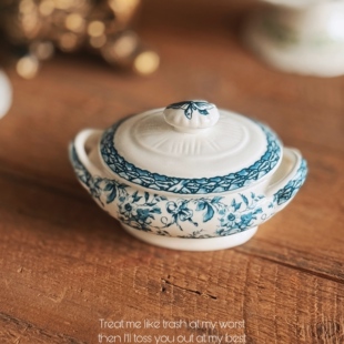 会所位上高档精致陶瓷餐具凉菜冷菜小吃碟带盖拼盘釉下彩意境餐具