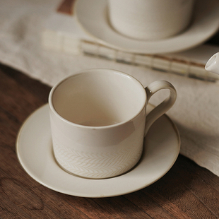 高颜值denby丹碧复古陶瓷杯马克杯咖啡杯情侣水杯碟天然画布水壶