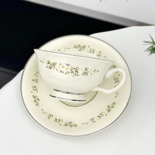 法式咖啡杯碟复古下午茶陶瓷杯碟