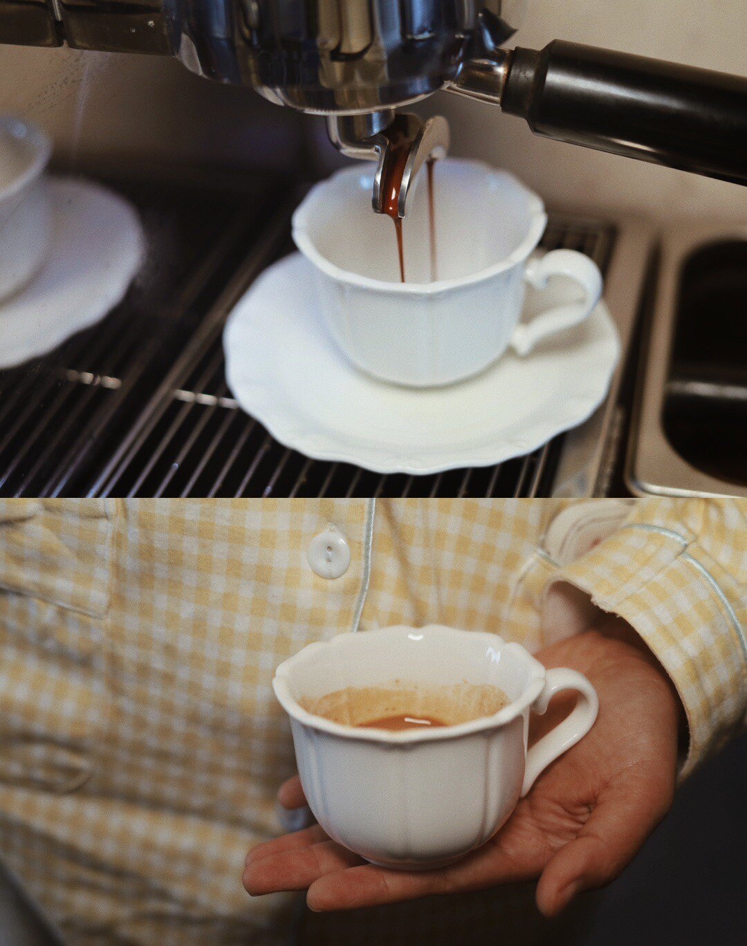 西洋建筑轮廓感咖啡杯碟优雅花型下午 红茶杯碟陶瓷茶杯托3件套装