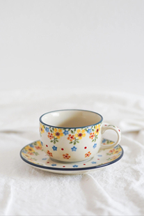 Annualring咖啡杯子手绘高颜值高档精致礼物伴手礼杯碟茶杯丨繁花