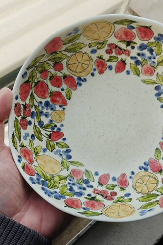 景德镇手作手捏碗面碗复古手绘沙拉碗汤碗芝麻图案大碗粗陶手工碗