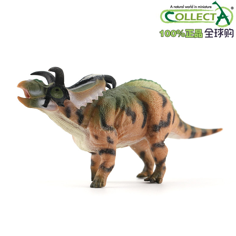 英国collecta我你他史前侏罗纪恐龙模型玩具88700梅杜莎角龙