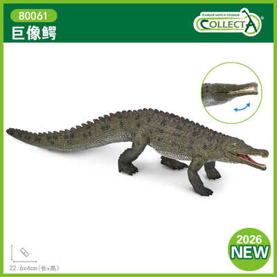 CollectA巨像鳄模型古兽动物玩具