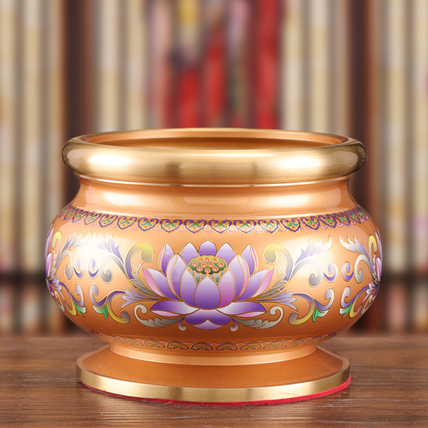 珐琅彩拉丝佛具用品 家用室内佛堂供奉供佛上香插香烧香黄铜香炉,家居饰品,香薰炉,淘宝优惠券,粉丝福利购,淘宝优惠卷