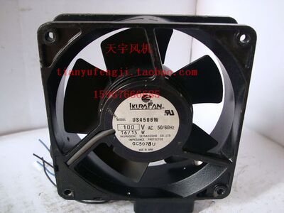 US4506W  100V 育良带传感器进口耐高温交流滚珠全金属风扇