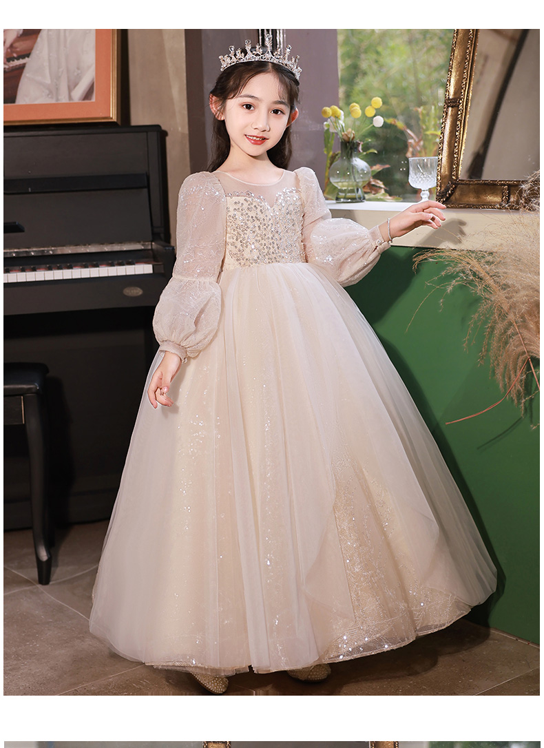 儿童高端礼服出租租赁花童走秀钢琴古筝演出服女孩女童公主裙洋气