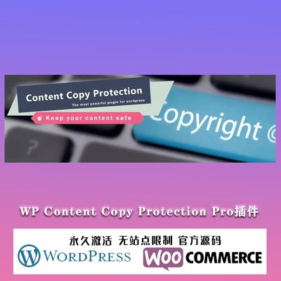 WP Content Copy Protection Pro  禁止右键单击WordPress插件