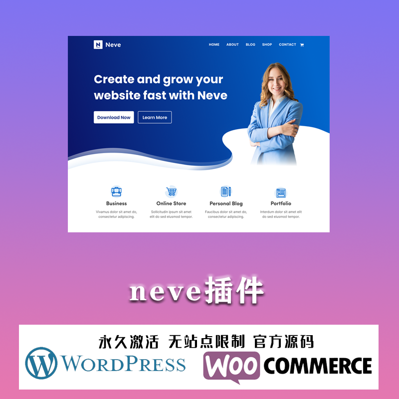 Neve Pro 汉化中文版 轻量多功能博客响应式WordPress主题模板