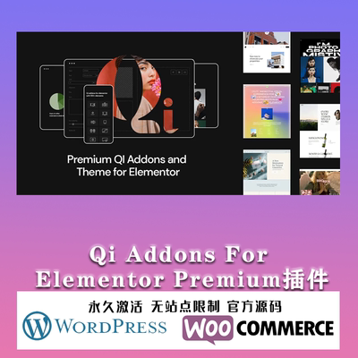 Qi Addons For Elementor Premium 灵活强大 Elementor扩展插件