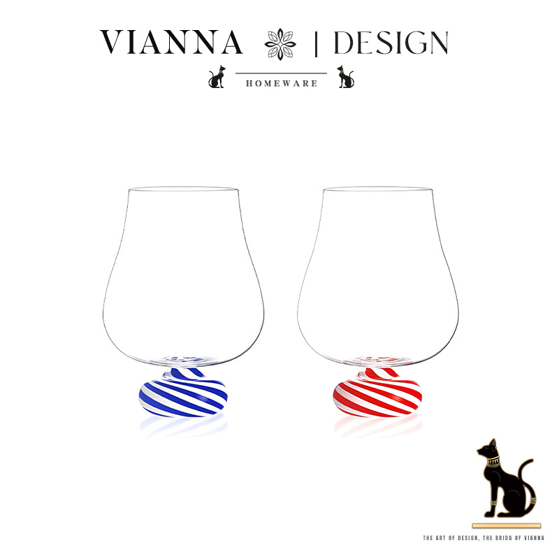 VIANNA设计感糖果玻璃杯鸡尾酒杯