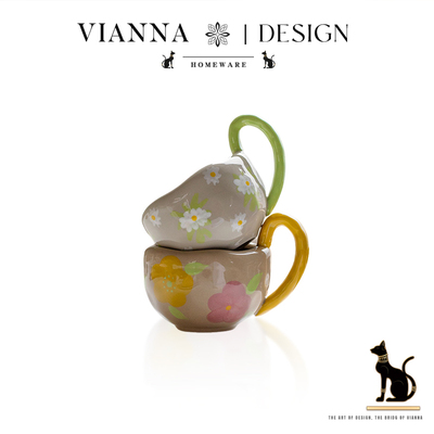 VIANNA不规则设计感陶瓷马克杯