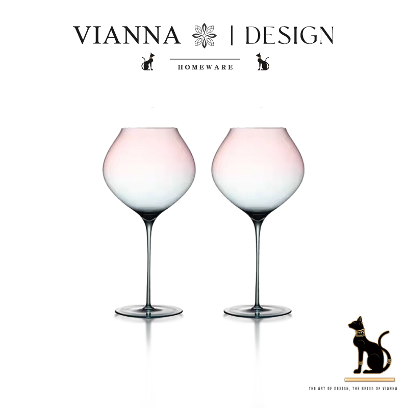 VIANNA高档渐变玻璃红酒杯高脚杯