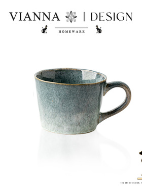 VIANNA丨流光·PDLF复古窑变陶瓷马克杯水纹杯家用喝水杯情侣对杯