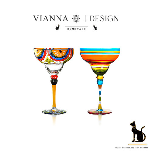 VIANNA玻璃红酒杯甜点杯女礼盒装
