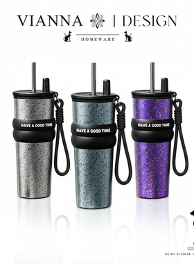 VIANNA丨暗星·CSGB纯钛大容量保温杯冰霸杯高颜值便携随行吸管杯