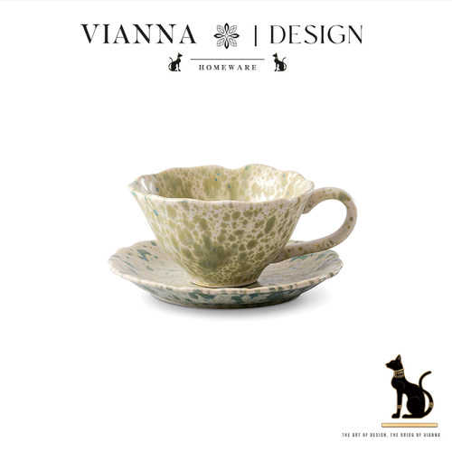 VIANNA釉染泼彩斑点陶瓷咖啡杯