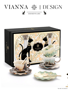 VIANNA丨窑境·YULR手工窑变小众陶瓷咖啡杯套装设计感拿铁杯礼物