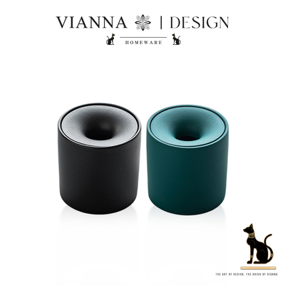 VIANNA中式陶瓷烟灰缸防飞灰家用