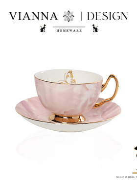 VIANNA丨舞蝶·WPKL欧式设计感小众陶瓷咖啡杯碟精致下午茶杯套装