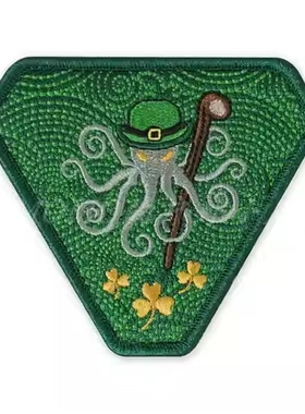 正品现货 PDW SPD Paddy Kraken Morale Patch 圣帕特里克节臂章
