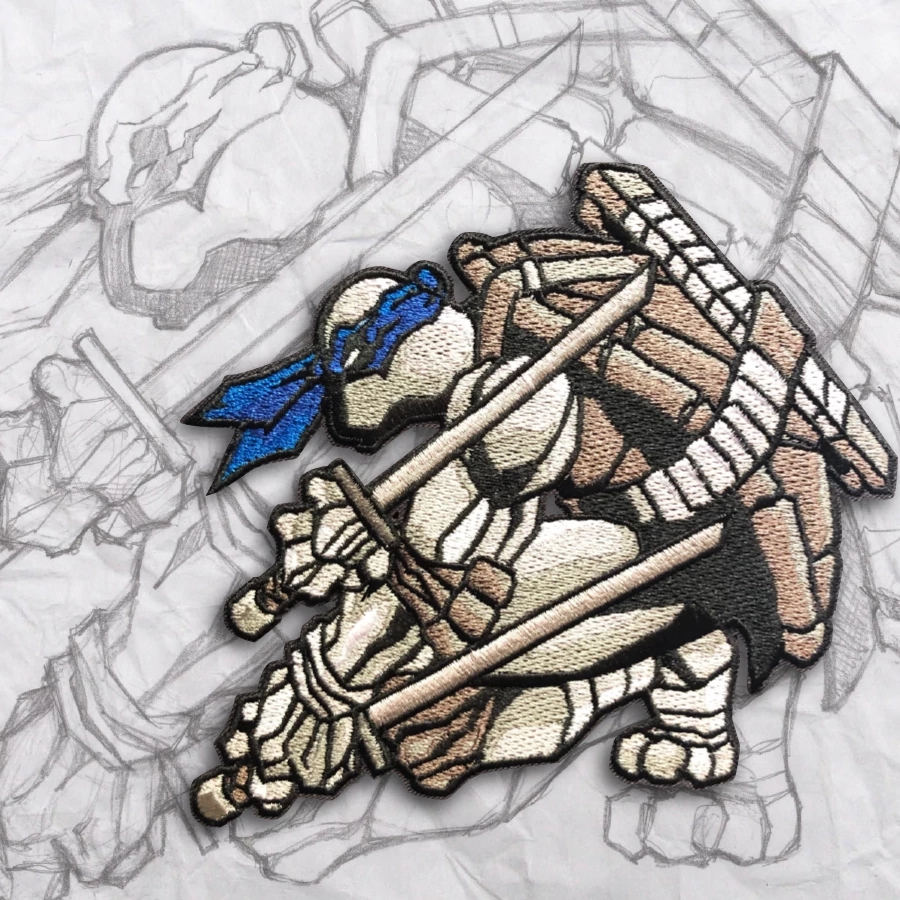 现货 GP Donatello Embroidery Morale Patch 忍者龟图案款臂章 运动包/户外包/配件 贴章/魔术贴章 原图主图