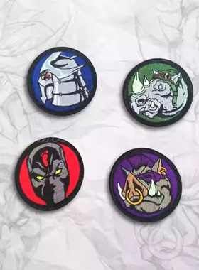 现货 GP Ninja Turtle Villains Morale Patch Set 忍者神龟套装