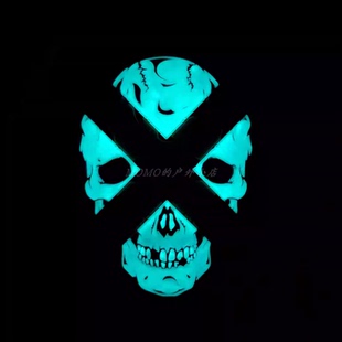 正品现货 EXPLODING SKULL PATCH 骷髅图案款 夜光版臂章