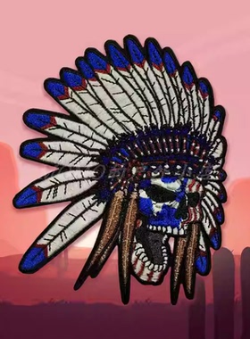 正品现货 MA THE CHIEF 狂野西部 蓝色酋长 限量版臂章