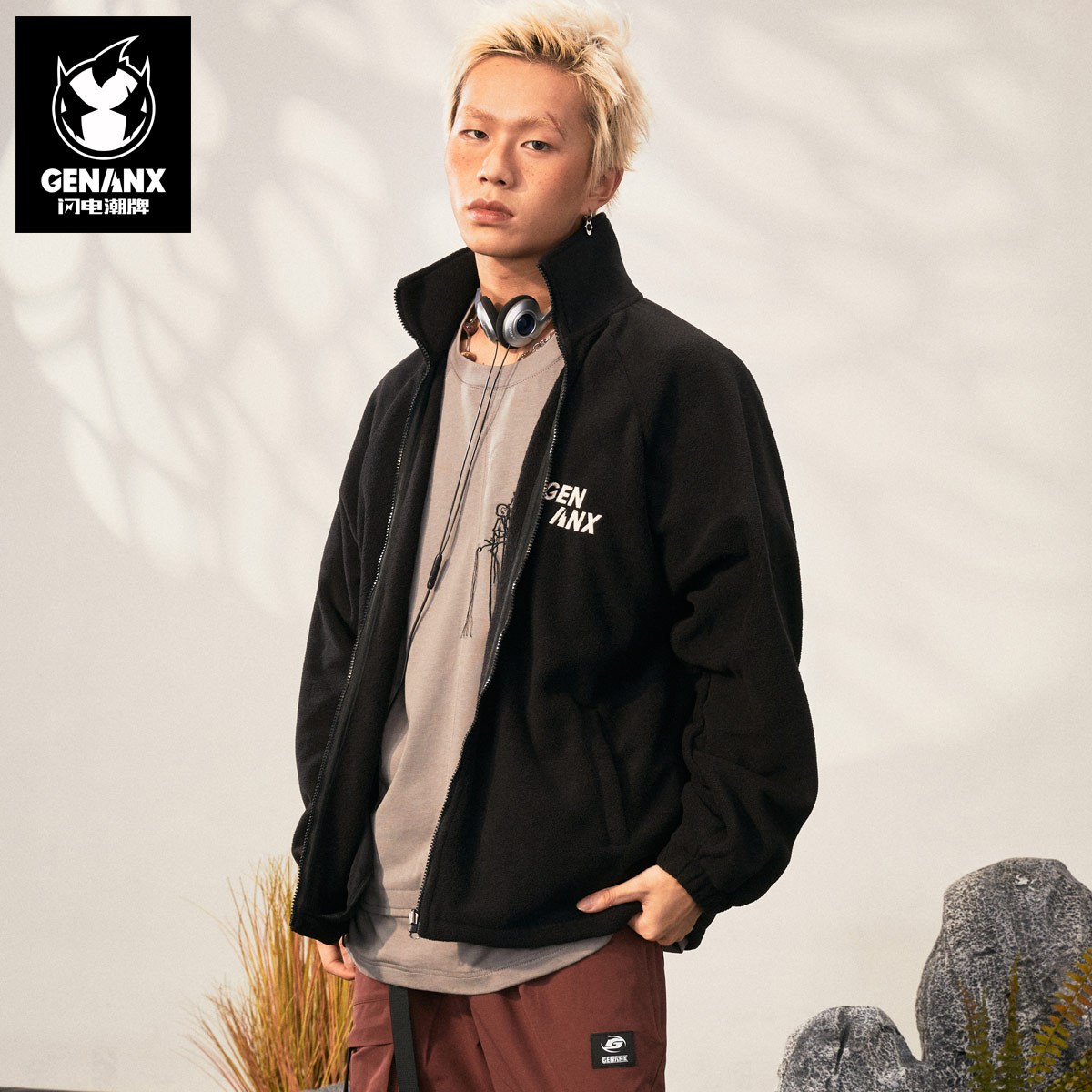 GENANX闪电潮牌冬季新款冲锋衣