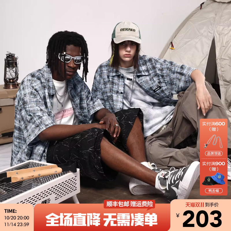 GENANX闪电潮牌新款短袖衬衫