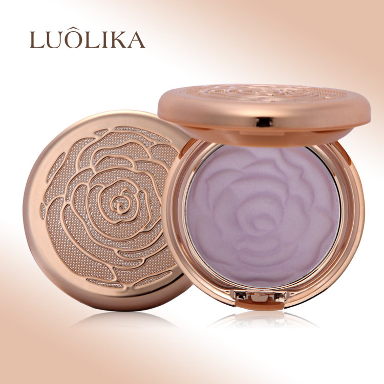 罗莉卡玫瑰白奇迹烤粉饼 提亮定妆粉修颜粉底遮瑕膏干粉腮红正品