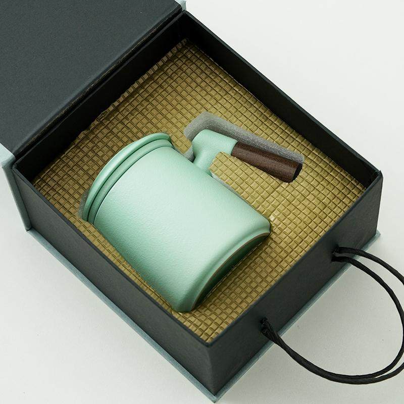 陶瓷马克杯茶水分离泡茶杯带盖大容量简约办公室喝茶水杯礼品定制,餐饮具,马克杯,淘宝优惠券,粉丝福利购,淘宝优惠卷